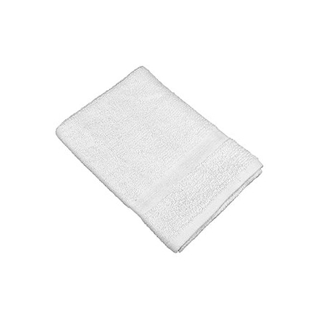 Monarch Basic Arctic Bath Towel 22x44 White Cam Border BASIC-2244-6